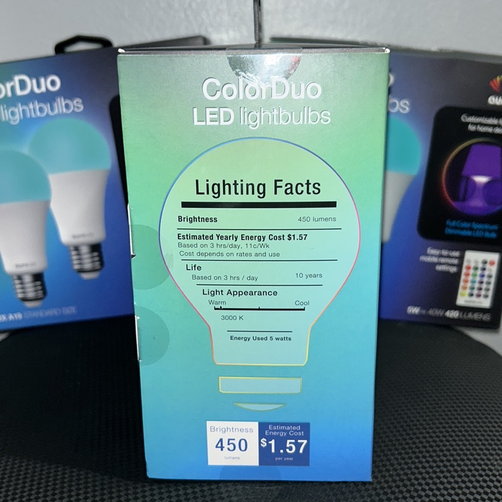 ColorDuo multicolor LED light bulbs - Picture 4 of 4